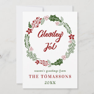 Cartes Pour Fêtes Annuelles Joyeux Noël islandais, personnalisé