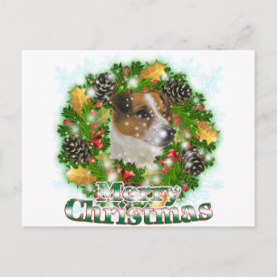 Cartes Pour Fêtes Annuelles Joyeux Noël Jack Russell