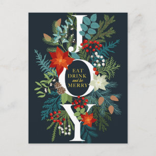 Cartes Pour Fêtes Annuelles Joyeux Noël JOIE Salutation d'entreprise