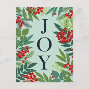 Cartes Pour Fêtes Annuelles Joyeux Noël JOIE Salutation d'entreprise Pos de va
