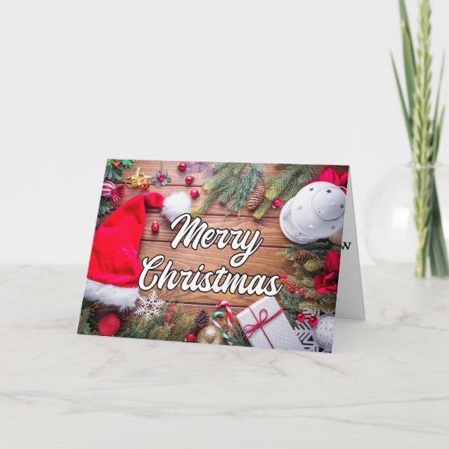 Cartes Pour Fêtes Annuelles Joyeux Noël & Joyeuses Fêtes (Devant)
