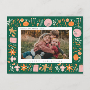 Cartes Pour Fêtes Annuelles Joyeux Noël Joyeux Famille Vacances Photo
