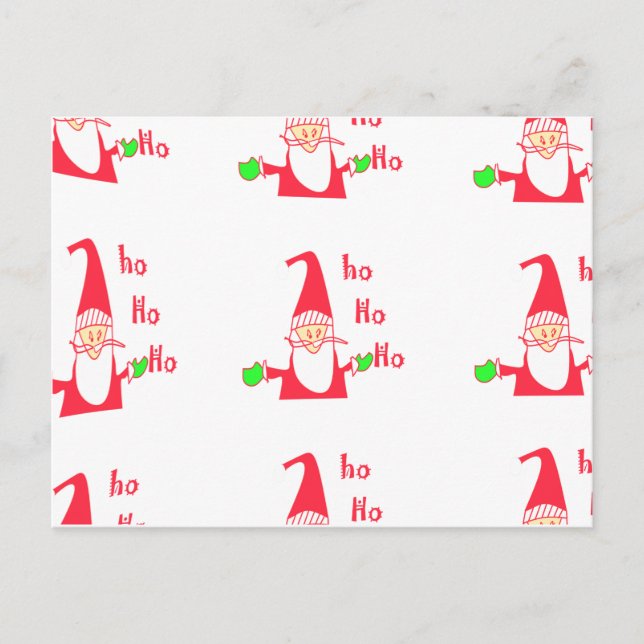 Cartes Pour Fêtes Annuelles Joyeux Noël Joyeux Noël Drôle Père Noël Hohoho (Devant)