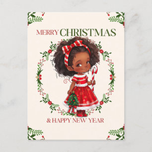 Cartes Pour Fêtes Annuelles Joyeux Noël & Joyeux Nouvel An Black Girl Magic