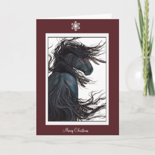 Cartes Pour Fêtes Annuelles Joyeux Noël Joyeux Nouvel An Cheval de Bihrle