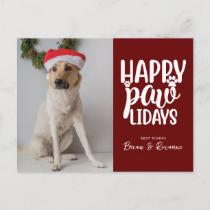 Cartes Pour Fêtes Annuelles JOYEUX NOËL   Joyeux Paw-lidays