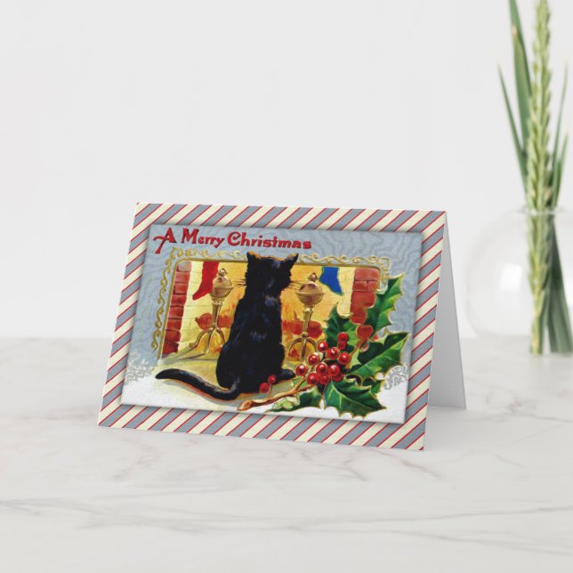Cartes Pour Fêtes Annuelles Joyeux Noël Kitty (Devant)