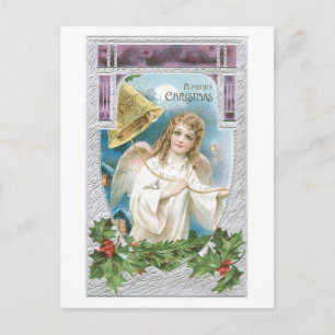 Cartes Pour Fêtes Annuelles Joyeux Noël - l'ange sonne Bell de joie