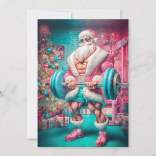 Cartes Pour Fêtes Annuelles Joyeux Noël   Le Père Noël Soulève Plus que des Ca