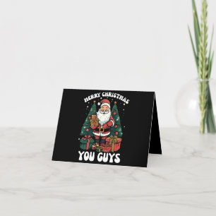 Cartes Pour Fêtes Annuelles Joyeux Noël les gars Père Noël