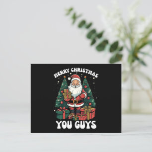 Cartes Pour Fêtes Annuelles Joyeux Noël les gars père Noël