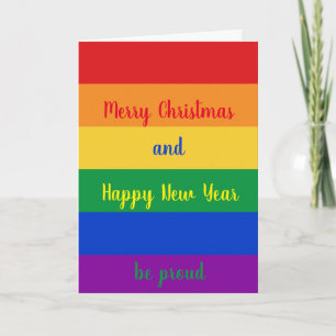 Cartes Pour Fêtes Annuelles Joyeux Noël LGBTQ