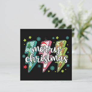 Cartes Pour Fêtes Annuelles Joyeux Noël Lightning Préparé Coquette Xmas 