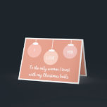 Cartes Pour Fêtes Annuelles Joyeux Noël ma chérie<br><div class="desc">L'amour de Noël</div>