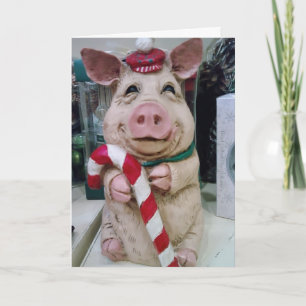 CARTES POUR FÊTES ANNUELLES JOYEUX NOËL MA PETITE PIGGIE