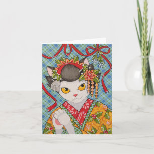 Cartes Pour Fêtes Annuelles Joyeux Noël Maiko Kitty Card
