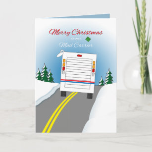 Cartes Pour Fêtes Annuelles Joyeux Noël Mailtruck pour le transporteur de