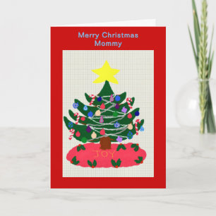 Cartes Pour Fêtes Annuelles Joyeux Noël maman Arbre de Noël
