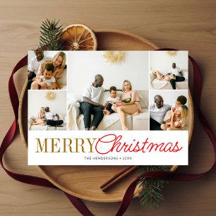 Cartes Pour Fêtes Annuelles Joyeux Noël manuscrit Script 7 Photo