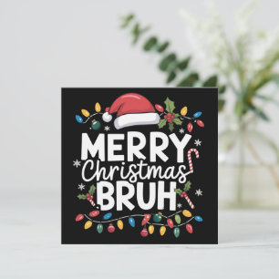 Cartes Pour Fêtes Annuelles Joyeux Noël mec fête de Noël vacances drôle