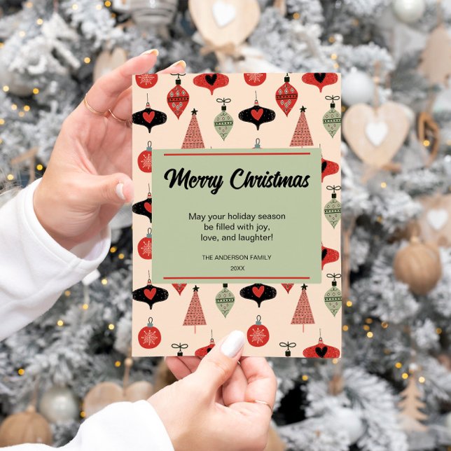 Cartes Pour Fêtes Annuelles Joyeux Noël mi-siècle moderne (Créateur téléchargé)