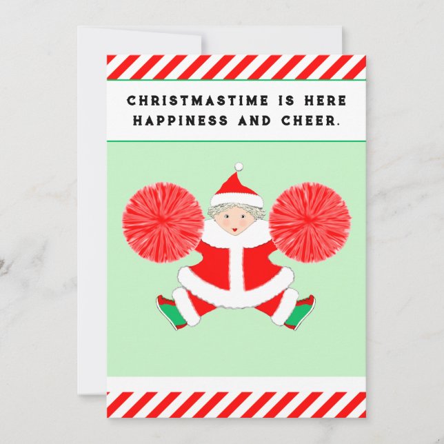 Cartes Pour Fêtes Annuelles Joyeux Noël mignon (Devant)