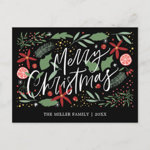 Cartes Pour Fêtes Annuelles Joyeux Noël mignon Doodle vacances