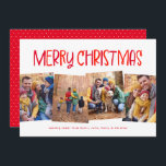 Cartes Pour Fêtes Annuelles Joyeux Noël mignon fun rouge quatre photo<br><div class="desc">Joyeux Noël! Cette carte de Noël à quatre photos, mignonne et festive, est la meilleure façon d'encourager cette année. Avec son type ludique, ce carte photo de vacances est parfait pour les familles, mais aussi pour les cartes de fin de année de couple, les cartes de fin de année d'animaux...</div>