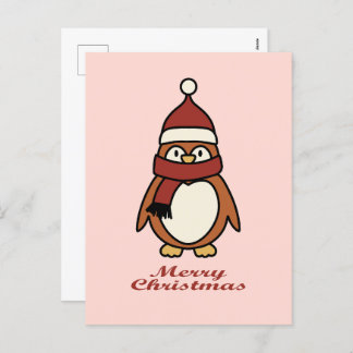 Cartes Pour Fêtes Annuelles joyeux noël mignon pingouin