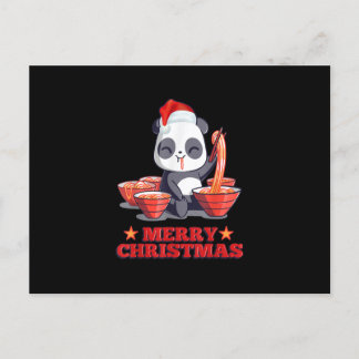 Cartes Pour Fêtes Annuelles Joyeux Noël mignon Ramen Panda nouilles japonaises