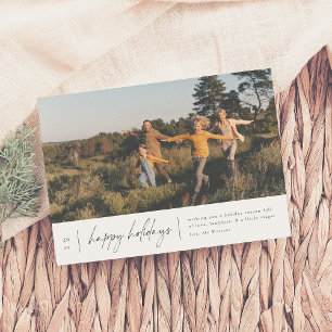 Cartes Pour Fêtes Annuelles Joyeux Noël minimal moderne