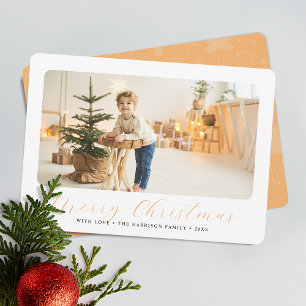Cartes Pour Fêtes Annuelles Joyeux Noël minimaliste Photo moderne