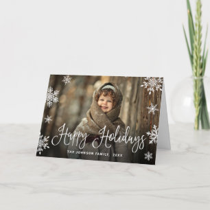 Cartes Pour Fêtes Annuelles Joyeux Noël moderne 3 PHOTO Joyeux Noël