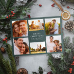 Cartes Pour Fêtes Annuelles Joyeux Noël moderne 6 photo Collage<br><div class="desc">Souhaitez à vos amis et à votre famille un Joyeux Noël avec cette carte de vacances multi-photo. Le dos a été laissé vide pour que vous écriviez un message à la main si vous le souhaitez.</div>