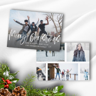Cartes Pour Fêtes Annuelles Joyeux Noël Moderne 6 Photos 
