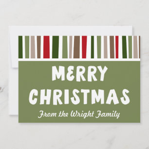 Cartes Pour Fêtes Annuelles Joyeux Noël moderne et coloré personnalisé