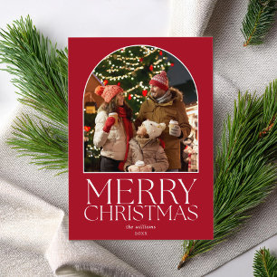 Cartes Pour Fêtes Annuelles Joyeux Noël moderne minimaliste Arche photo