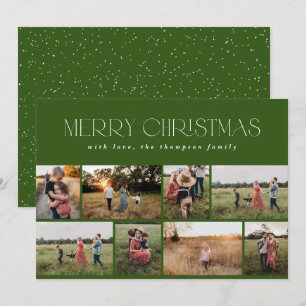 Cartes Pour Fêtes Annuelles Joyeux Noël moderne minimaliste pin vert photo