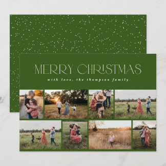 Cartes Pour Fêtes Annuelles Joyeux Noël moderne minimaliste pin vert photo
