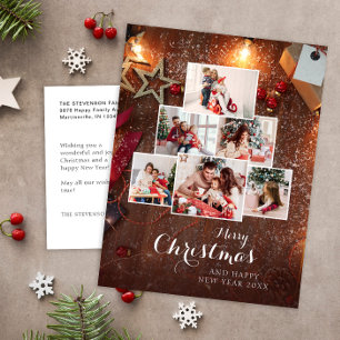 Cartes Pour Fêtes Annuelles Joyeux Noël moderne photo russe