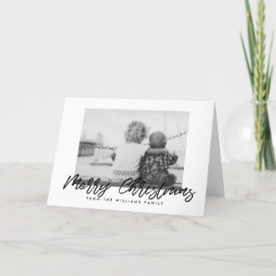 Cartes Pour Fêtes Annuelles Joyeux Noël moderne police noire