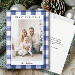 Cartes Pour Fêtes Annuelles Joyeux Noël! Motif, photo<br><div class="desc">Spécifique client "Joyeux Noël" plaid-motif,  carte de vacances photo. Moderne et simple pour les amoureux du papier et du numérique en version imprimée et téléchargeable.</div>