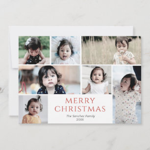 Cartes Pour Fêtes Annuelles Joyeux Noël Multi Photo