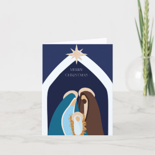 Cartes Pour Fêtes Annuelles Joyeux Noël Nativité Design