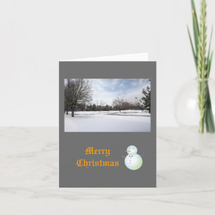 Cartes Pour Fêtes Annuelles Joyeux Noël, neige d'hiver