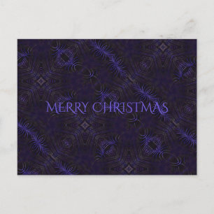 Cartes Pour Fêtes Annuelles Joyeux Noël noir pourpre Kaleidoscope design