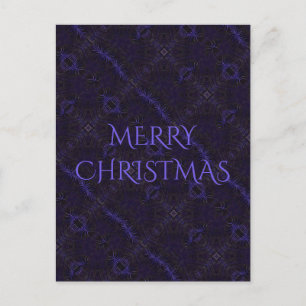 Cartes Pour Fêtes Annuelles Joyeux Noël noir pourpre Kaleidoscope design