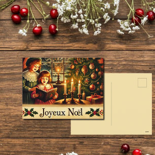 Cartes Pour Fêtes Annuelles Joyeux Noël -nostalgique