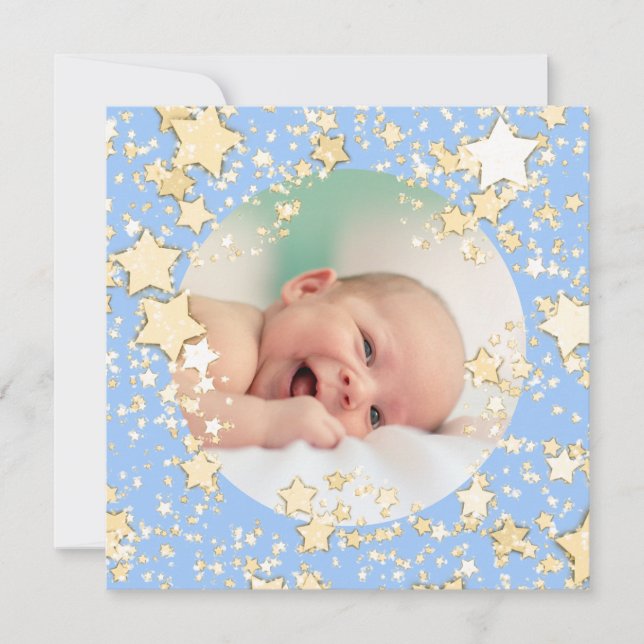 Cartes Pour Fêtes Annuelles Joyeux Noël nouveau bébé garçon (Devant)