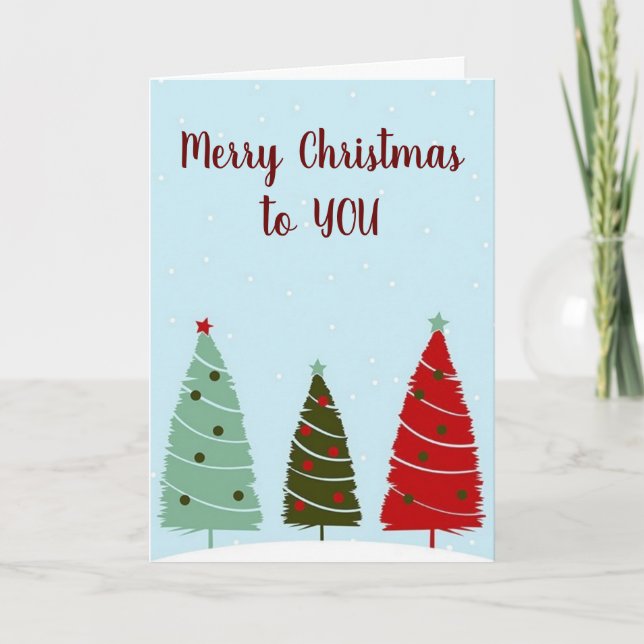 CARTES POUR FÊTES ANNUELLES JOYEUX NOËL "NOUVEL AMOUR" (Devant)